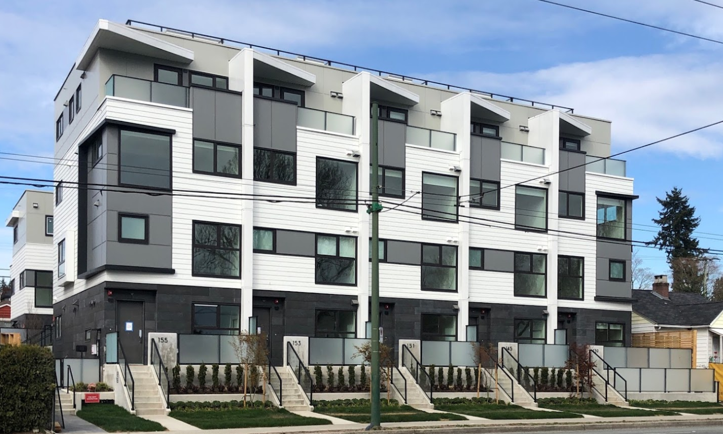 privacy glass railings apartment building vancouver