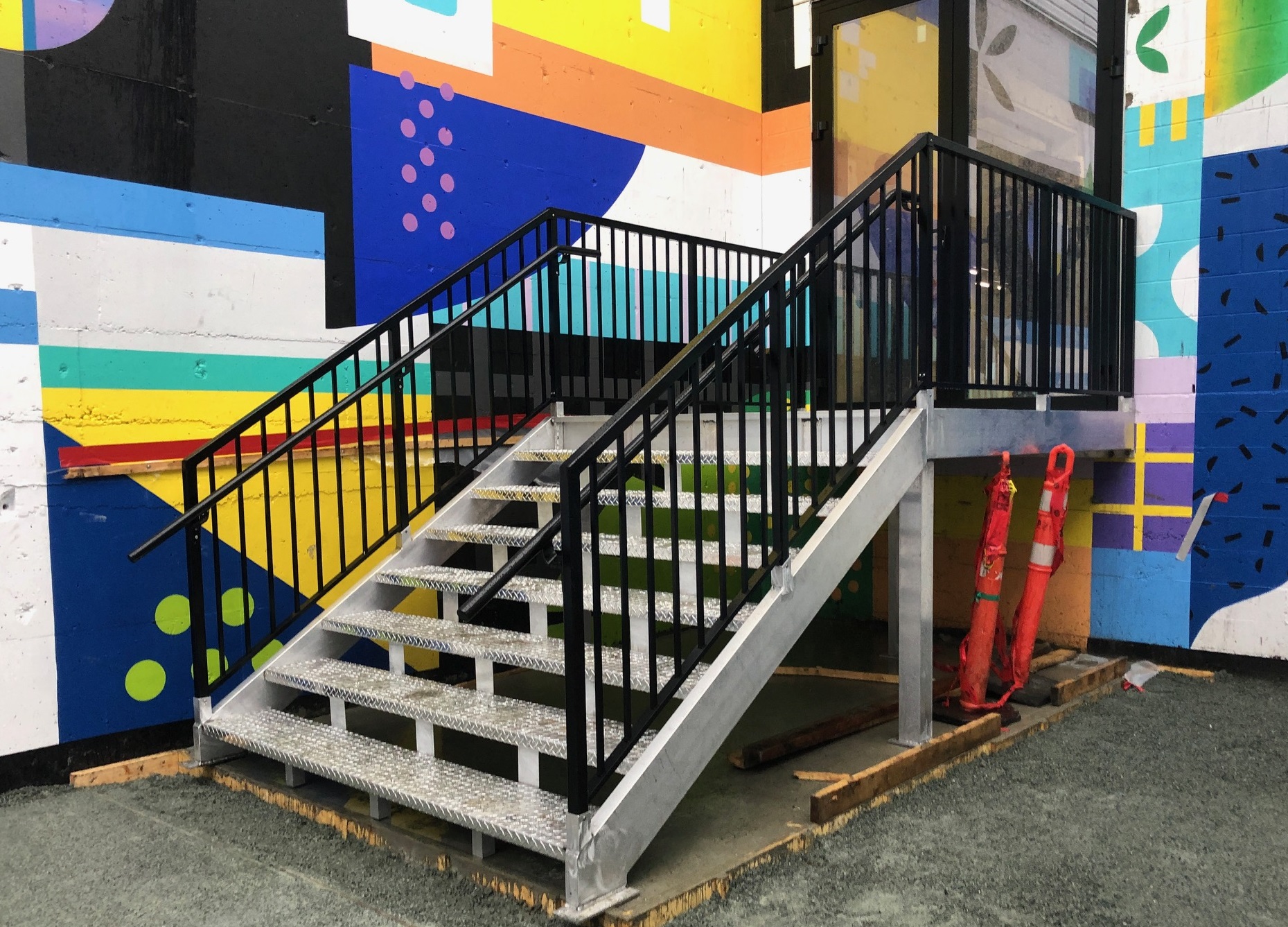 aluminum stair commercial vancouver black